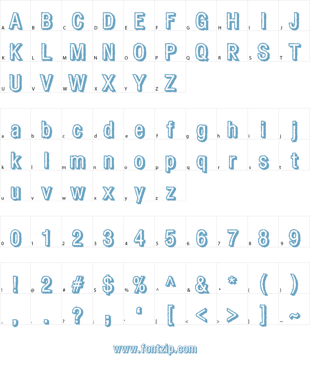Fear Font Character
