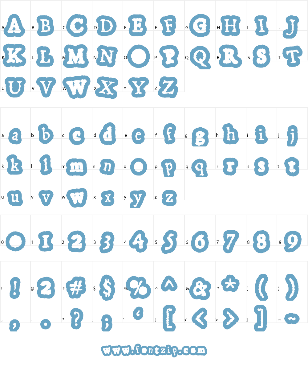 Gassy Gaut Font Character