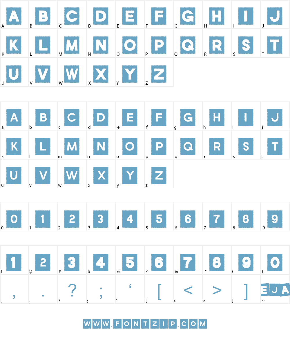 Joe Jack Font Character