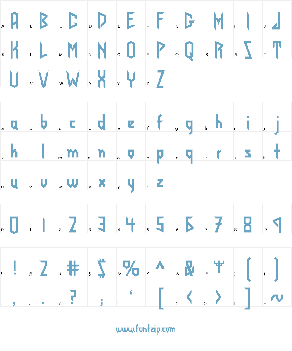 Judas Priest Font Character