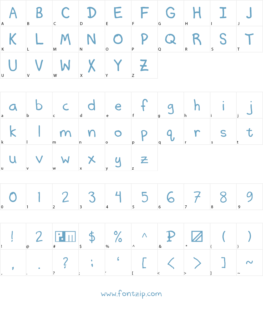 Memo2Self Font Character