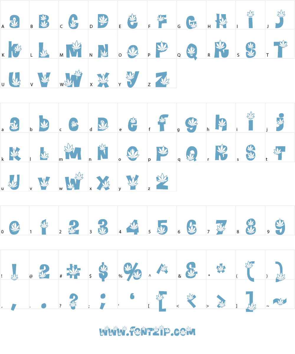 Pot Land Font Character