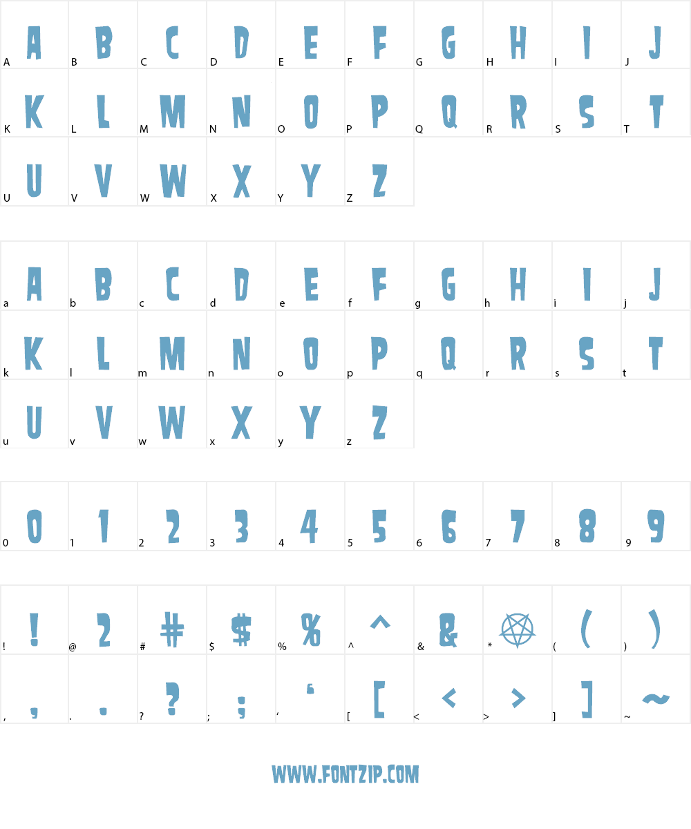 Samdan Font Character
