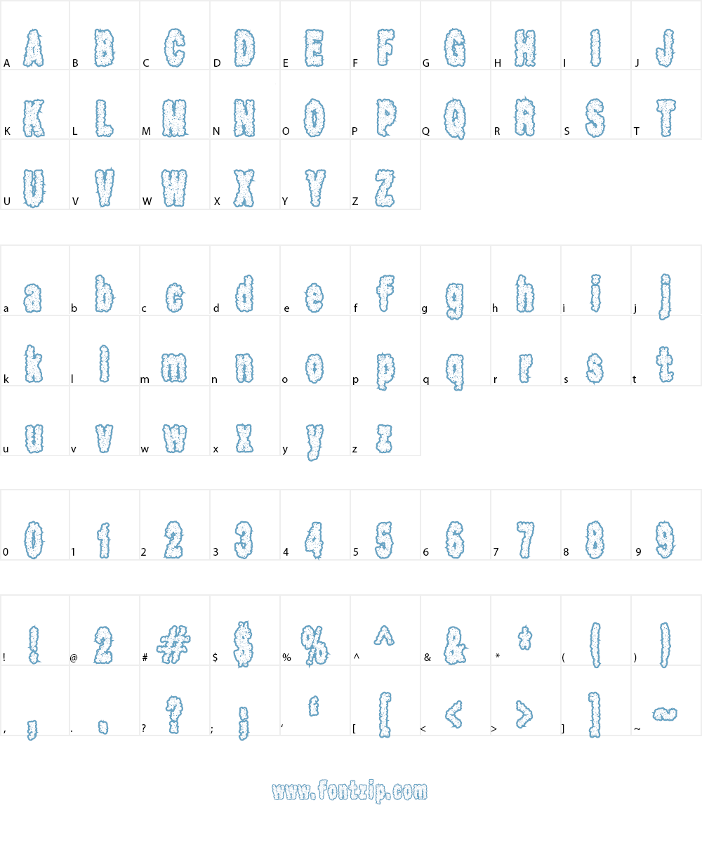 Scab Font Character