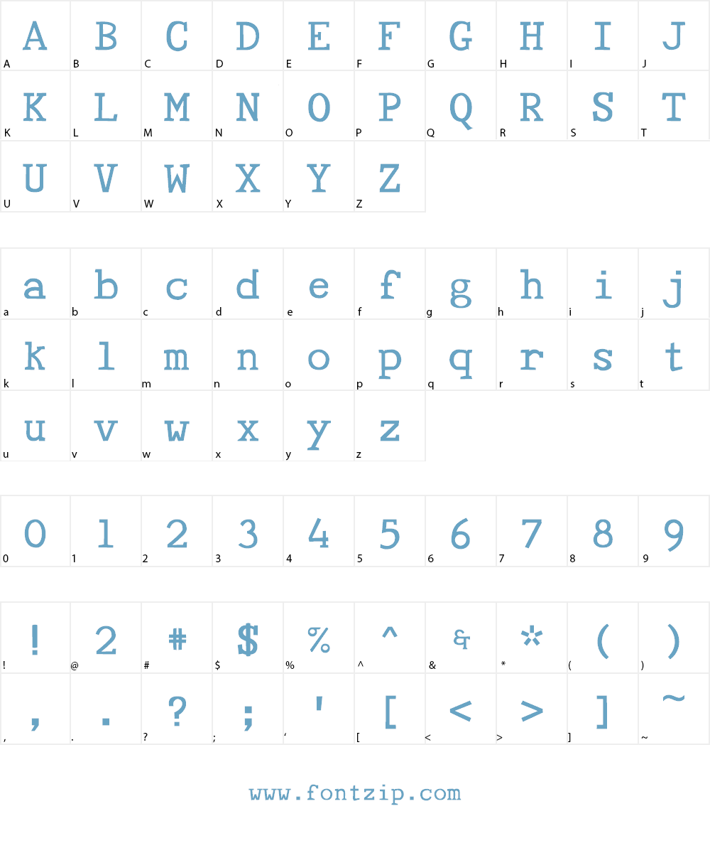 Tye Paloon Font Character