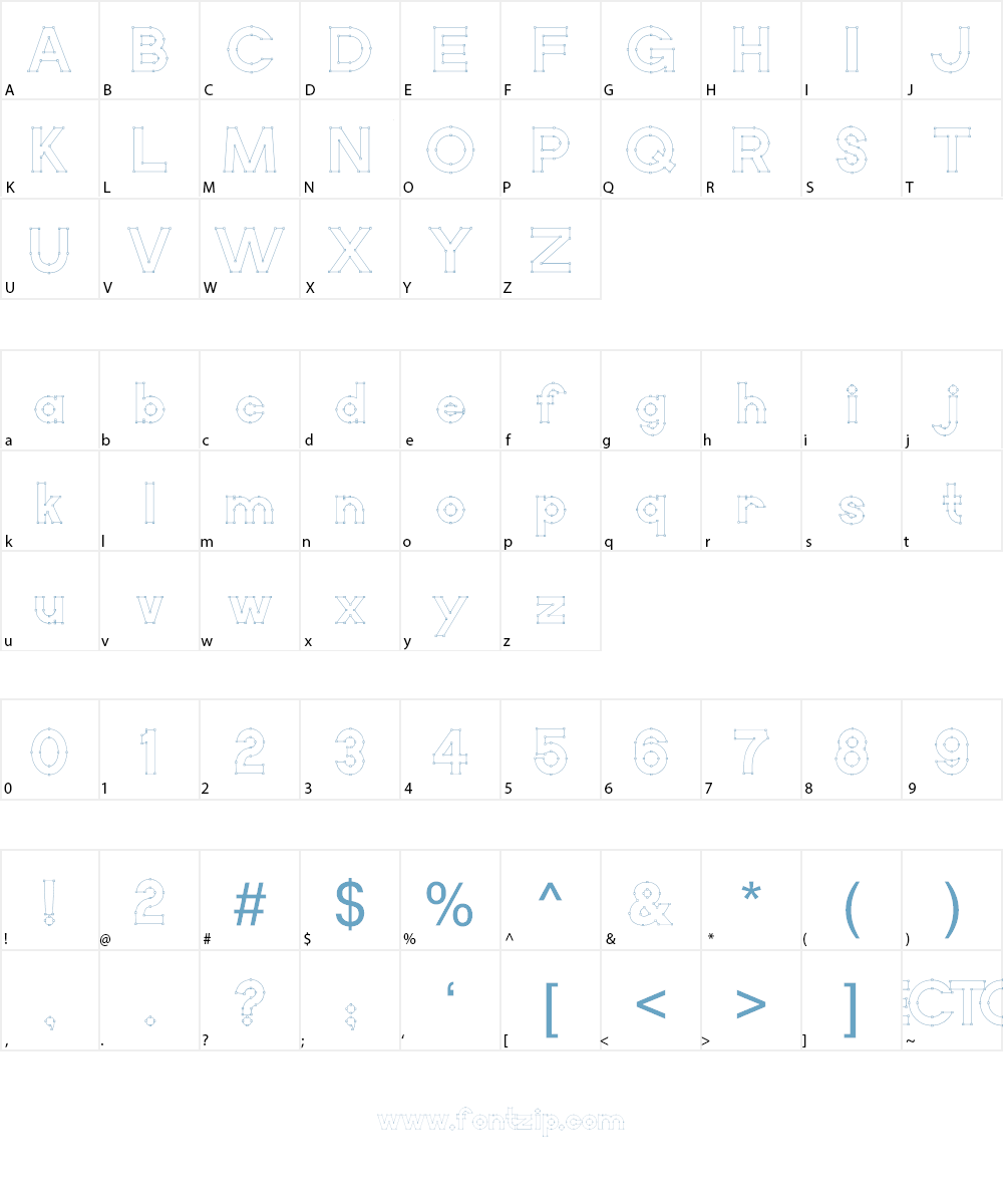 Vector Font Character