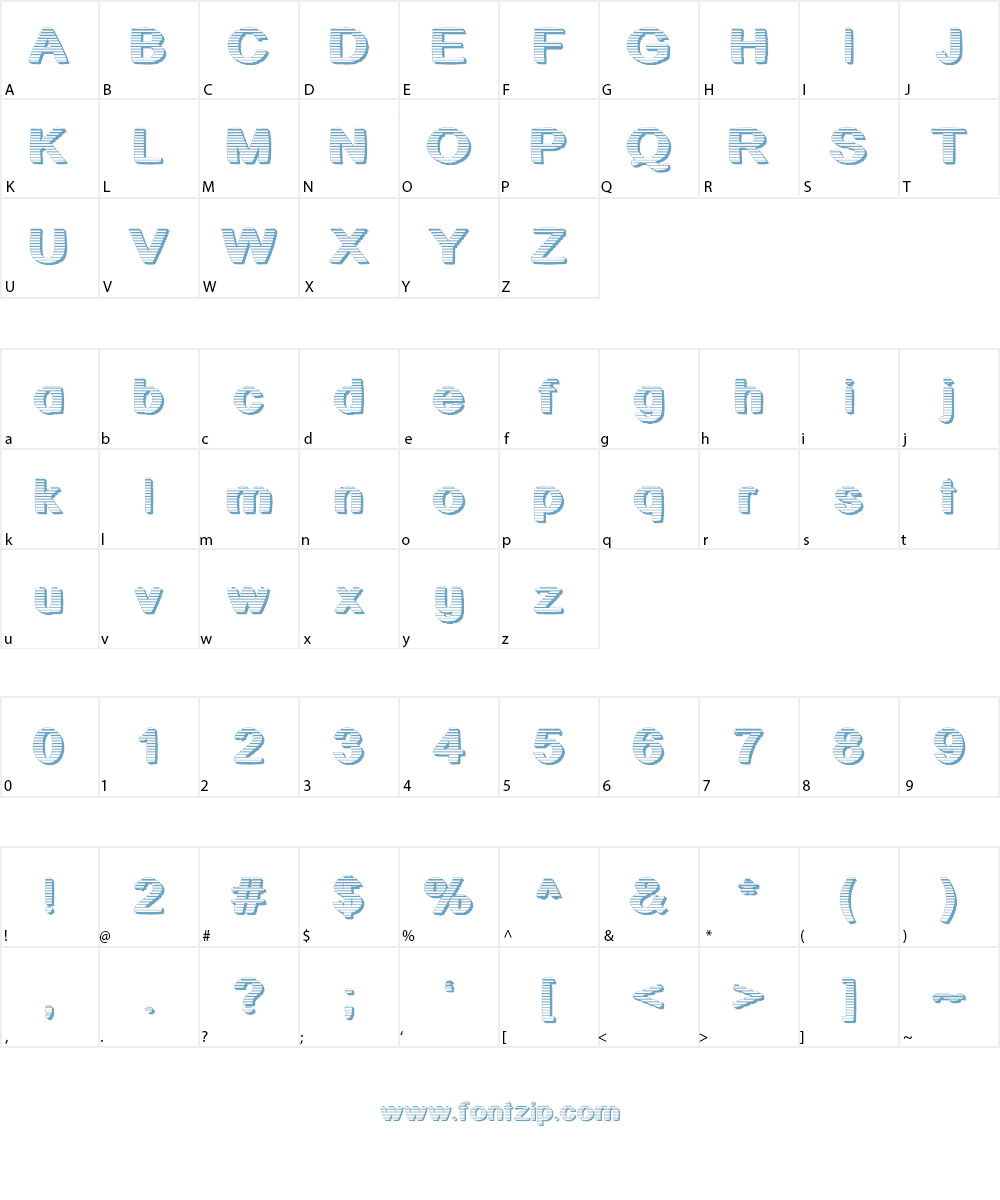 A Cut Above The Rest Font Character