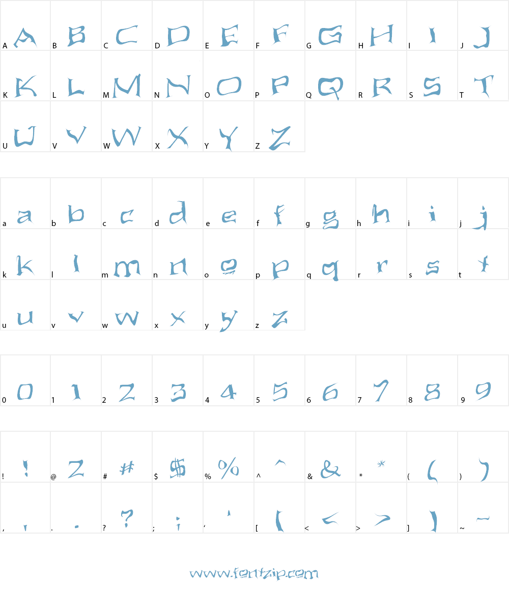 Aliens ate my mum Font Character