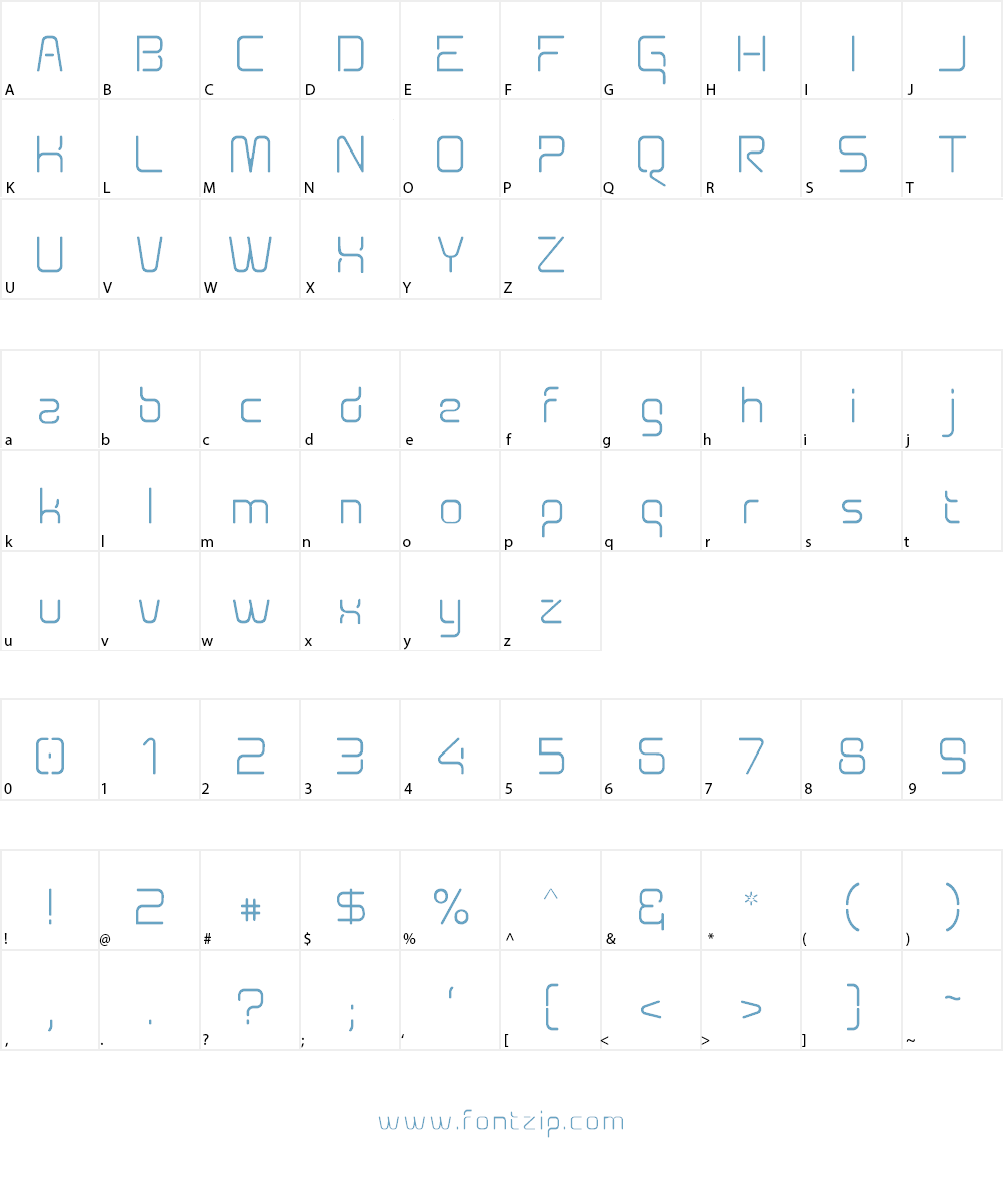 Aunchanted Xspace Font Character