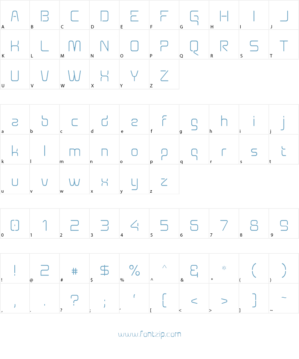 Aunchanted Font Character