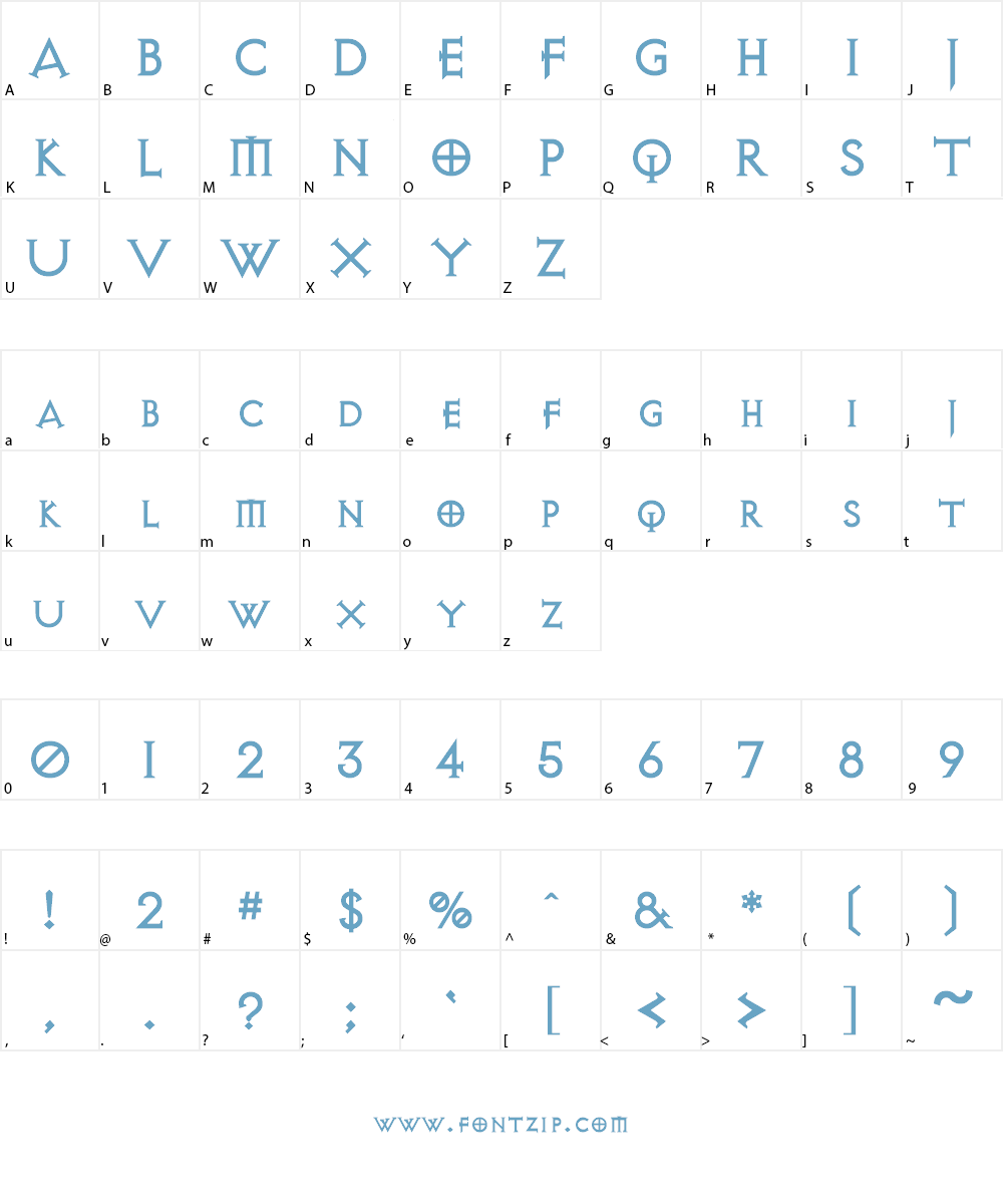 AvQest Font Character