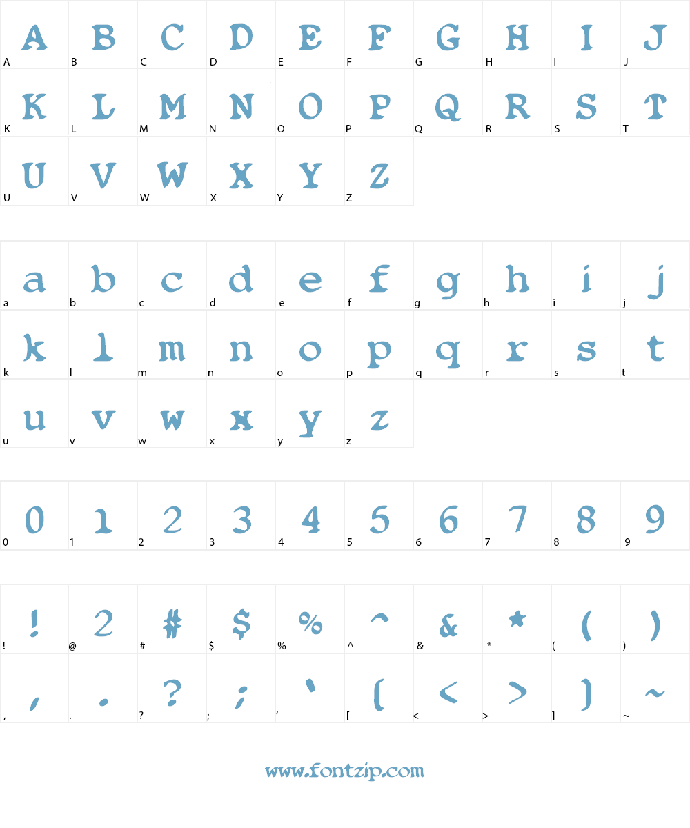 Blobfont Font Character