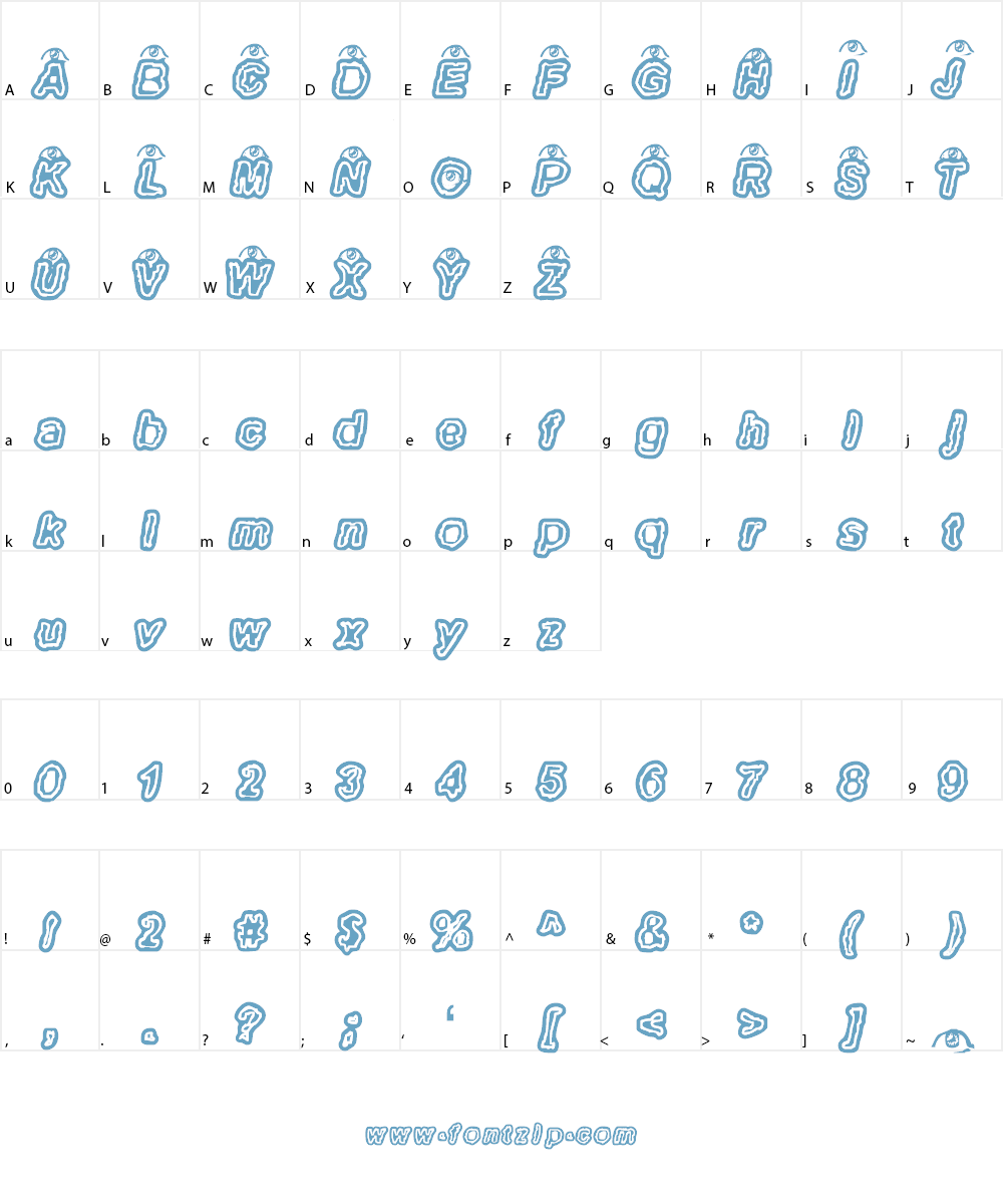 Polyphemus Font Character