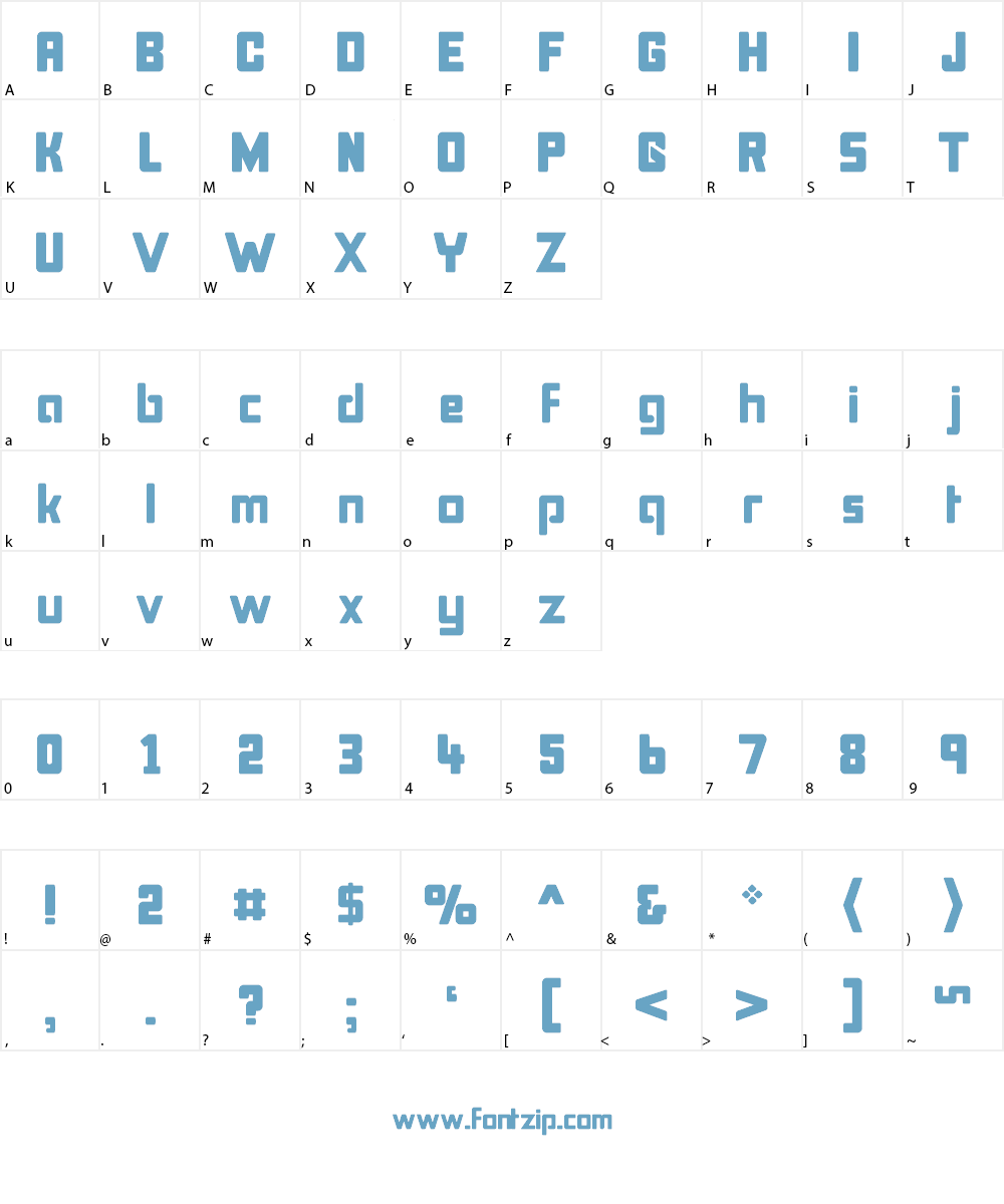 Bonk Font Character