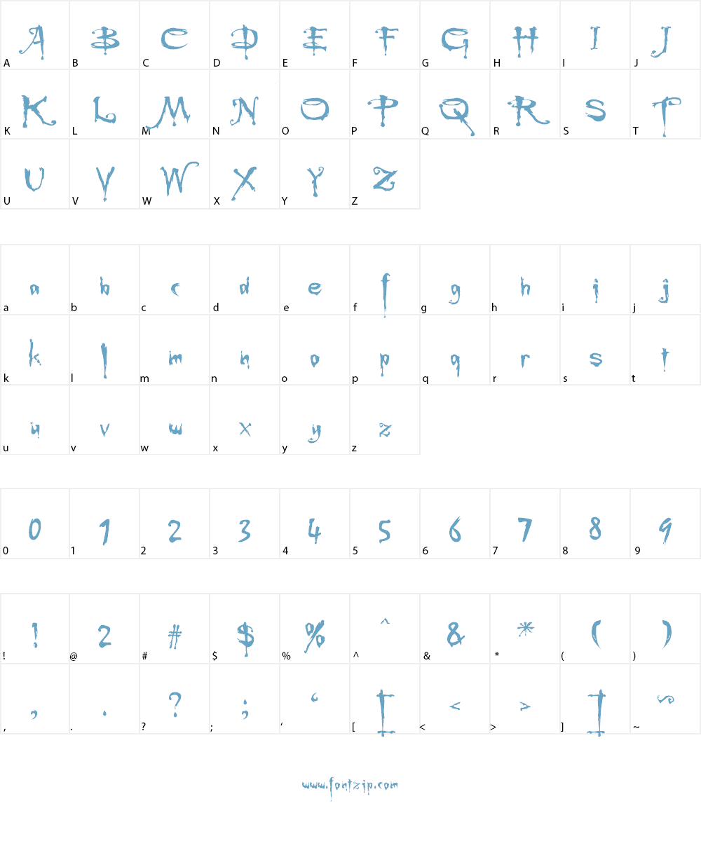 Buffied Font Character