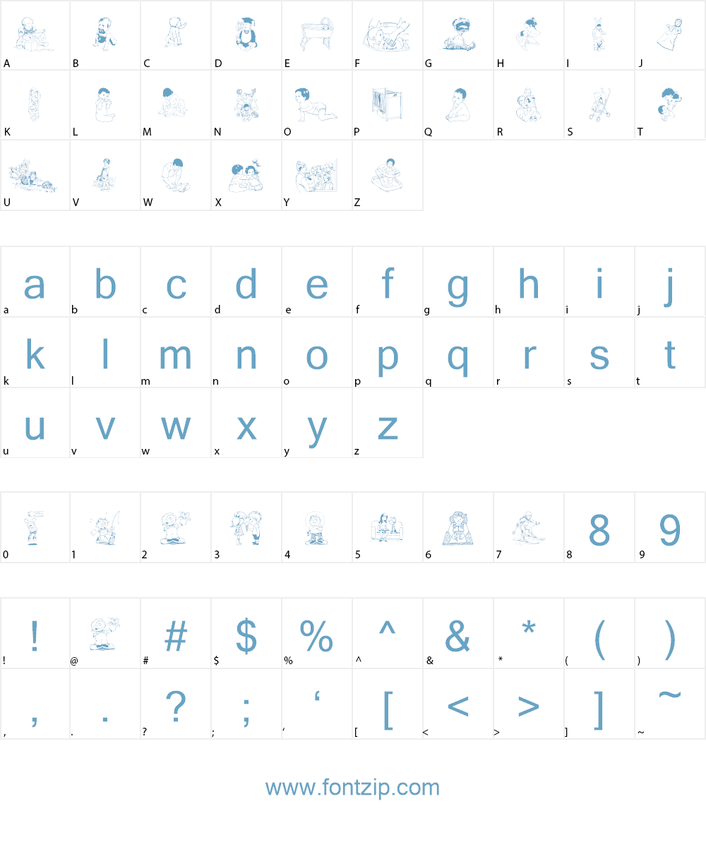 Chyld Font Character
