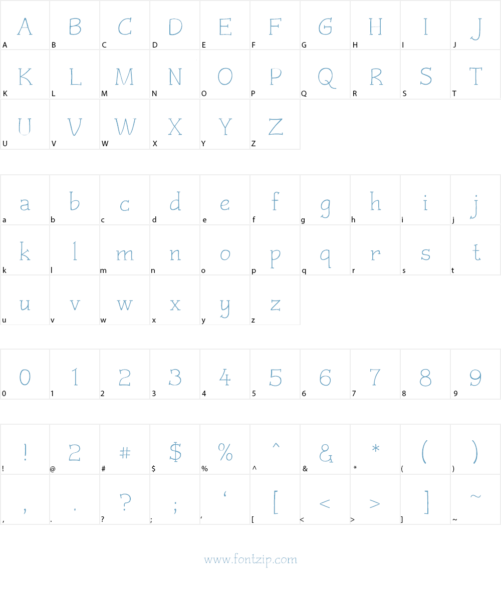 Czaristite Font Character
