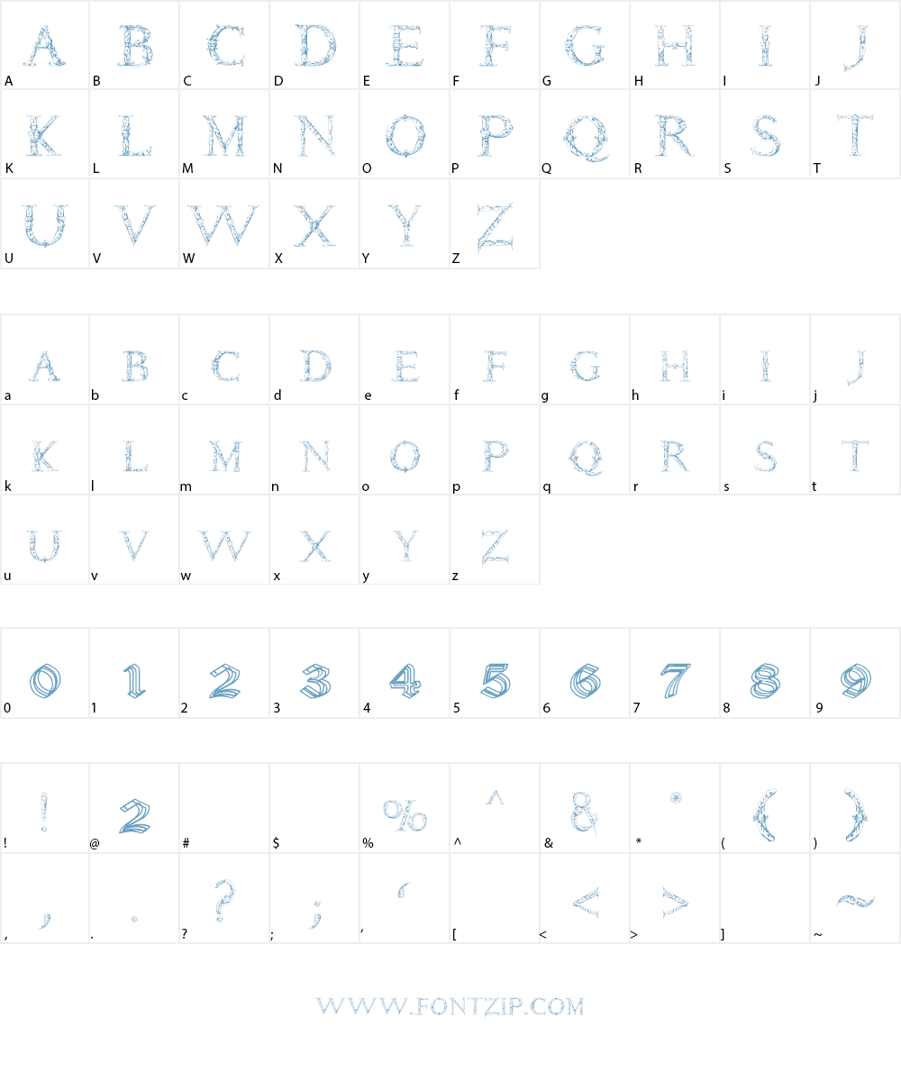 Daemonesque Font Character