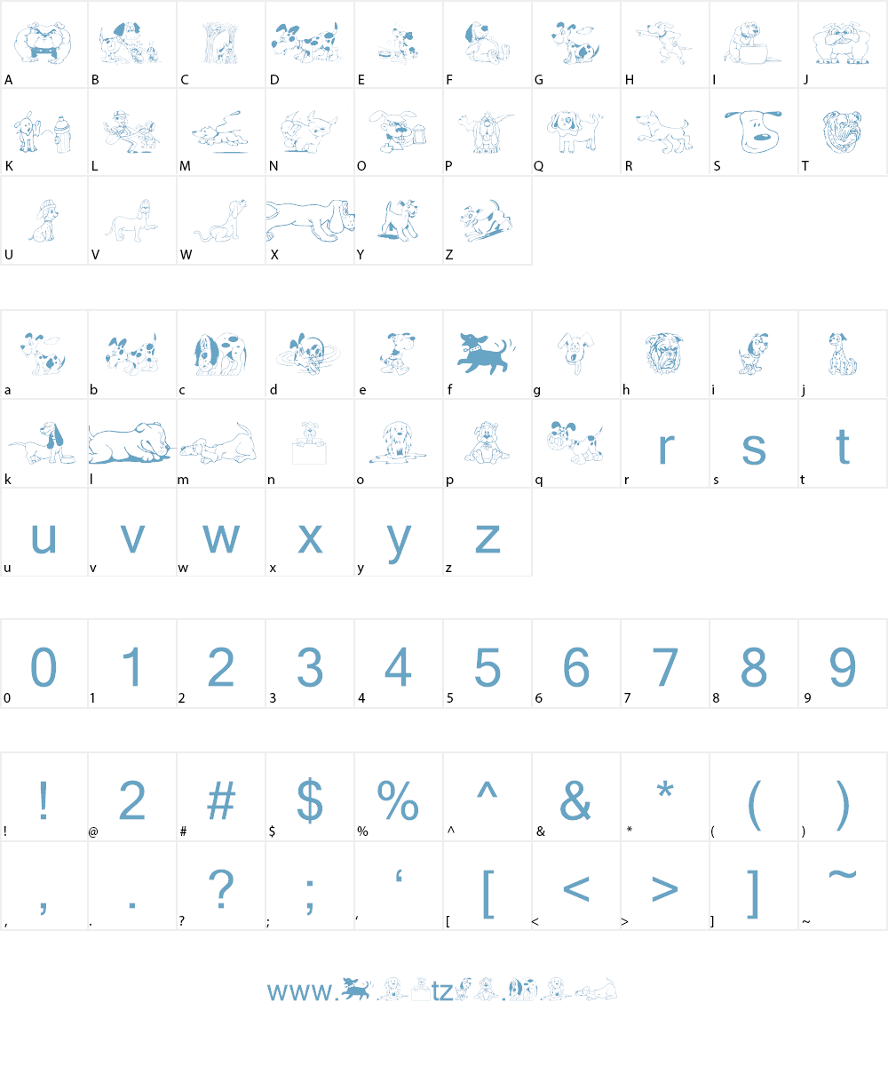 Doggon Font Character