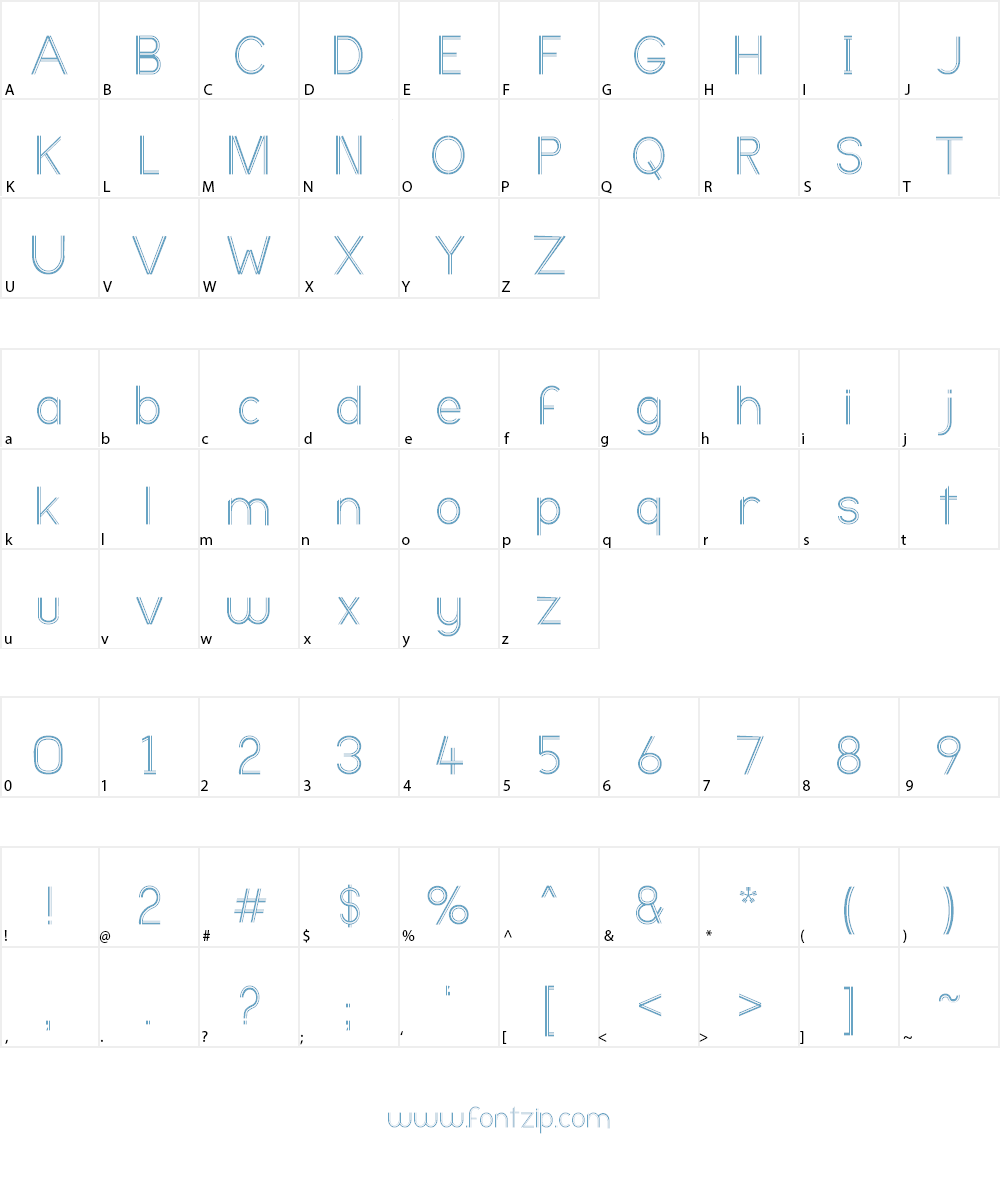 Ericott Font Character