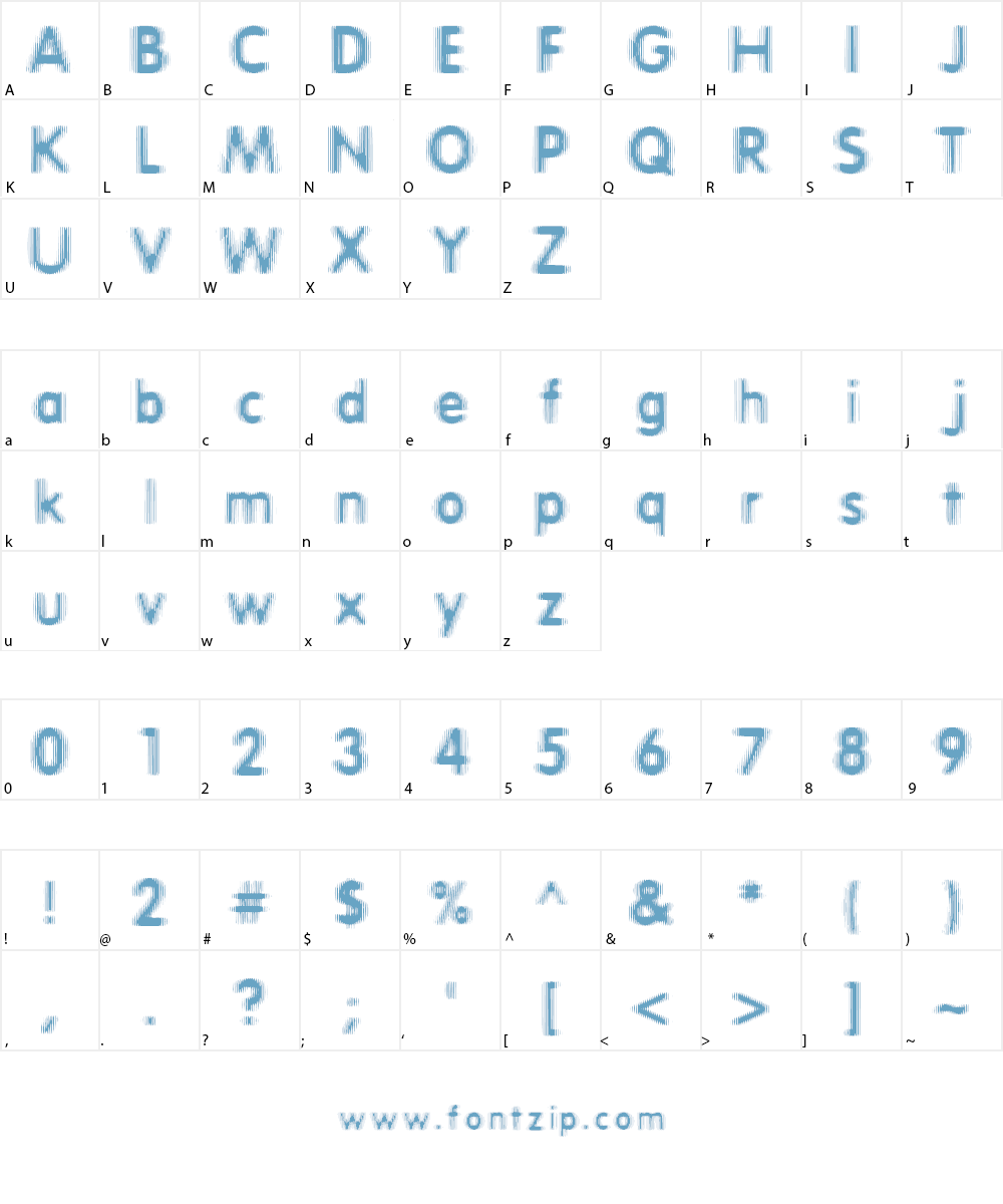 Erthqake Font Character