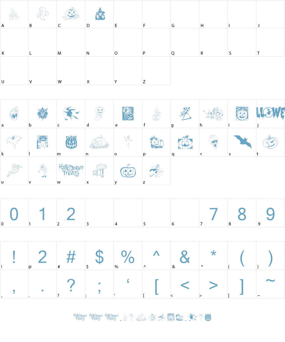 Helloween 2 Font Character