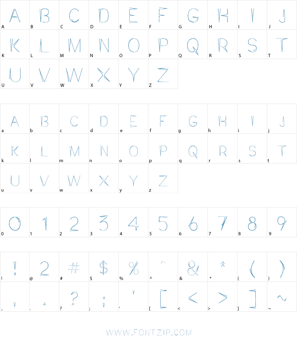 JaggaPoint Font Character