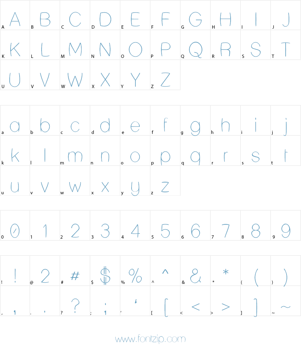 Lane Humouresque Font Character