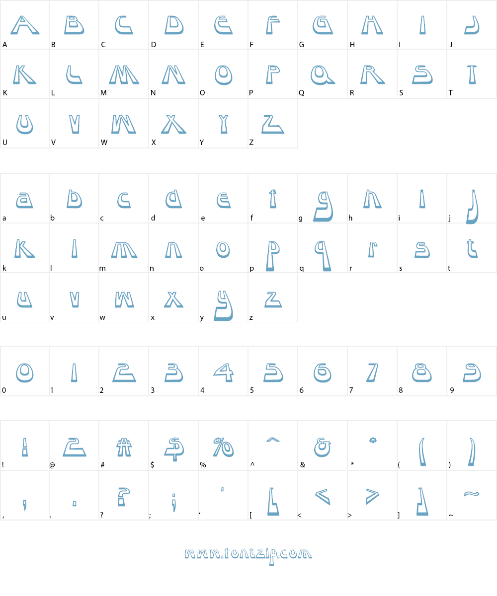 Layaway Font Character