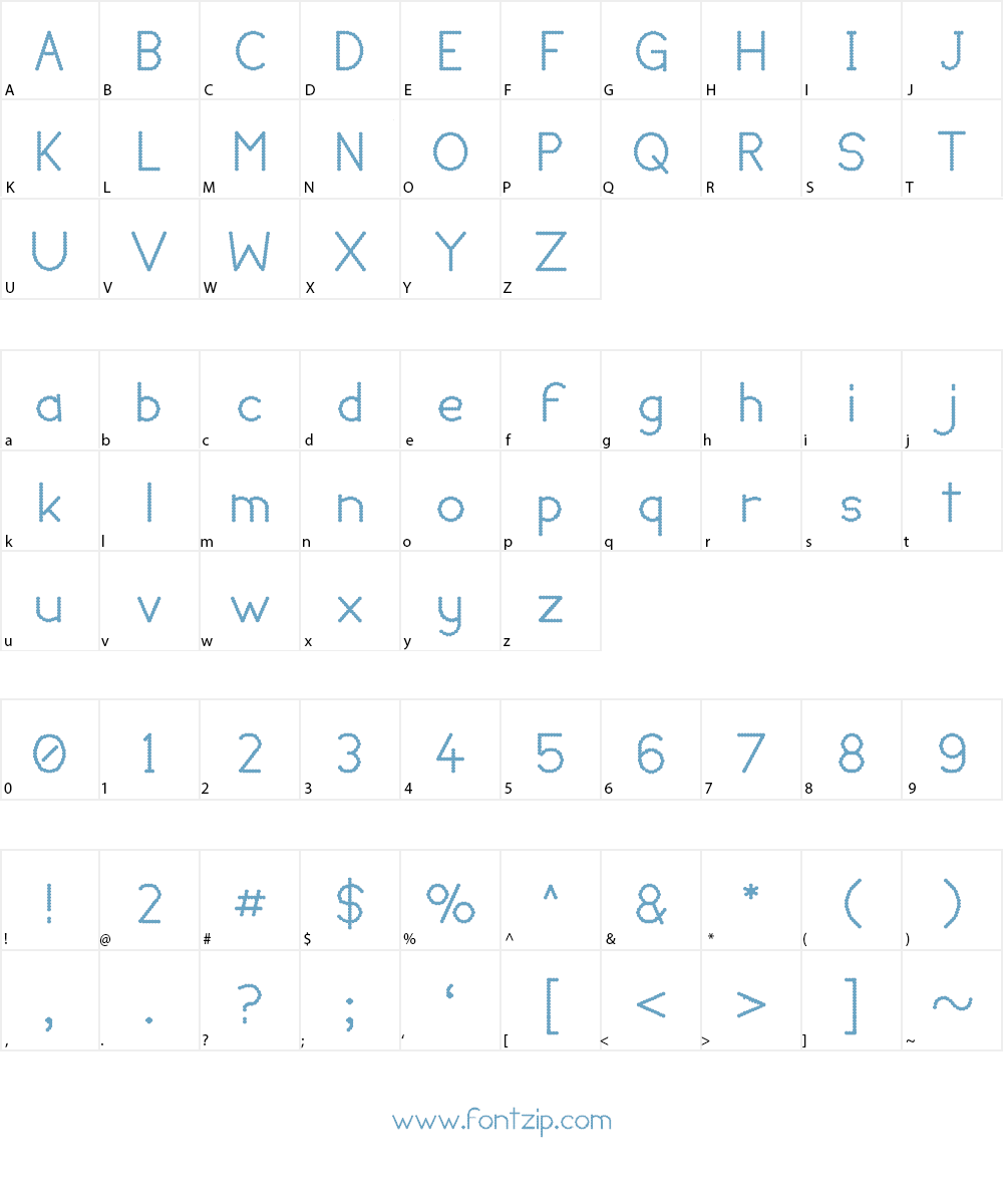 Lumpy Bump Font Character