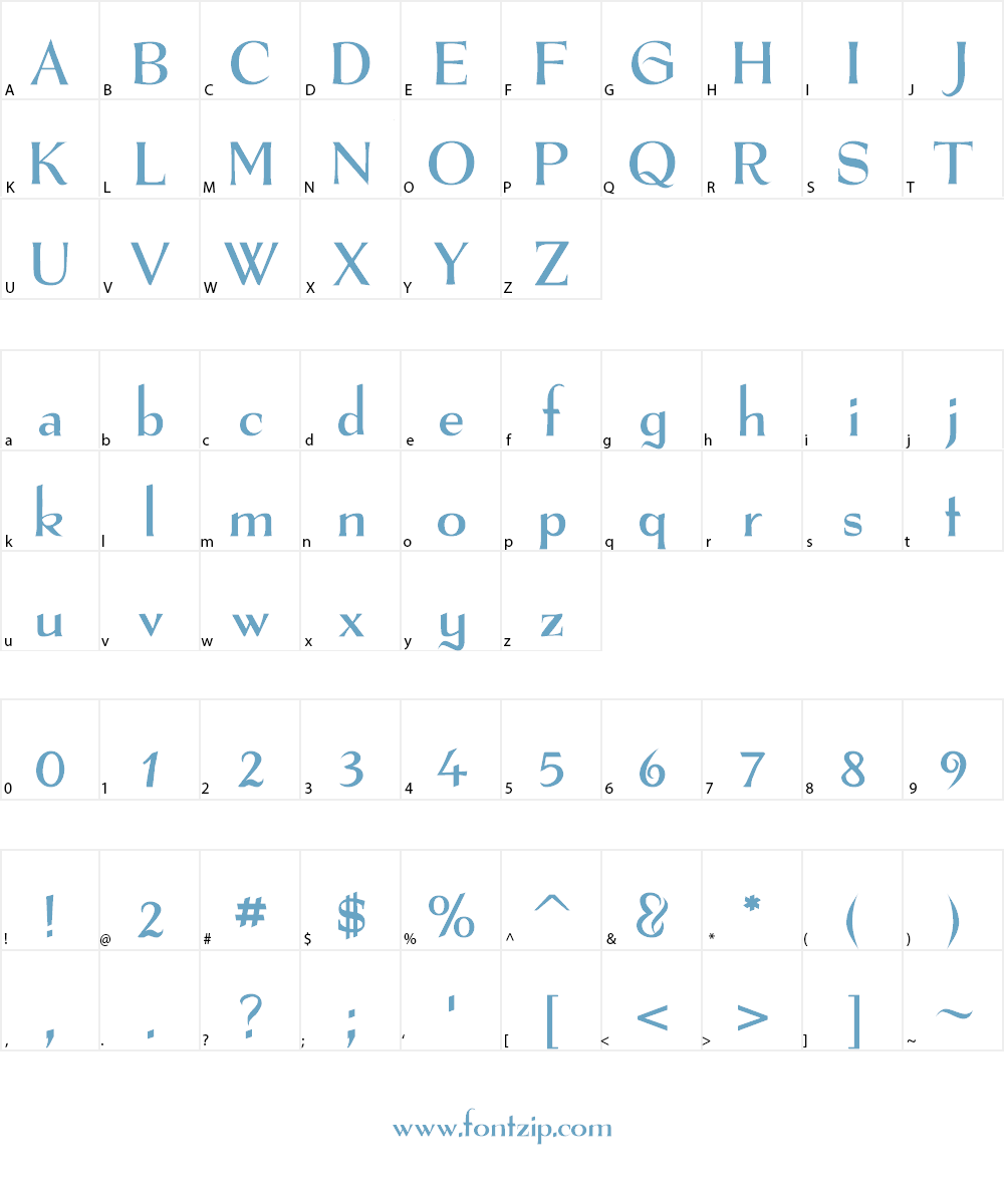 The Real Font Font Character