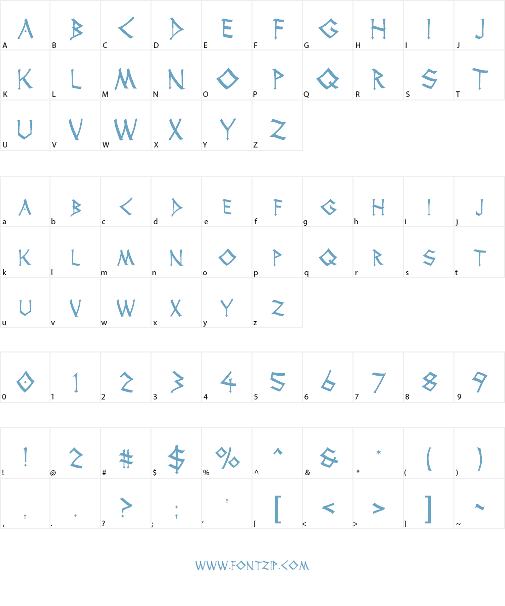 Thor Font Character