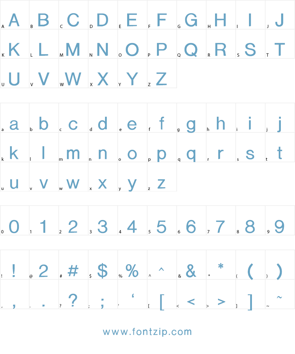 Caliban Font Character