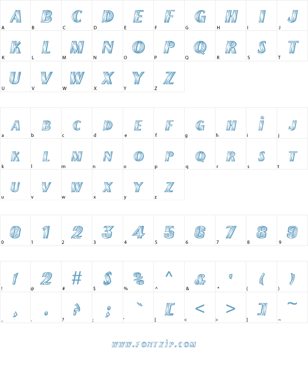 Flash Font Character