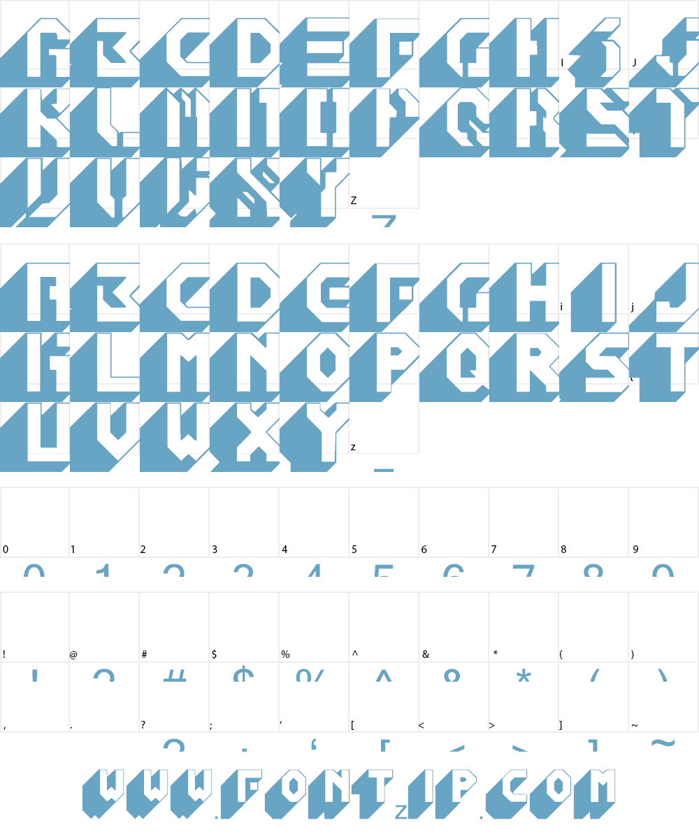 Blockbuster Font Character