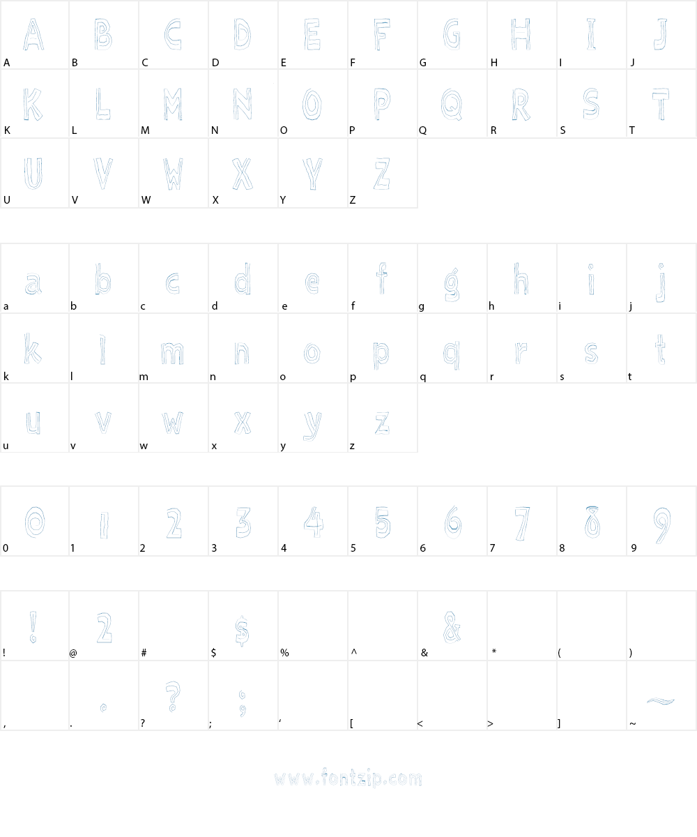 Towel Font Character
