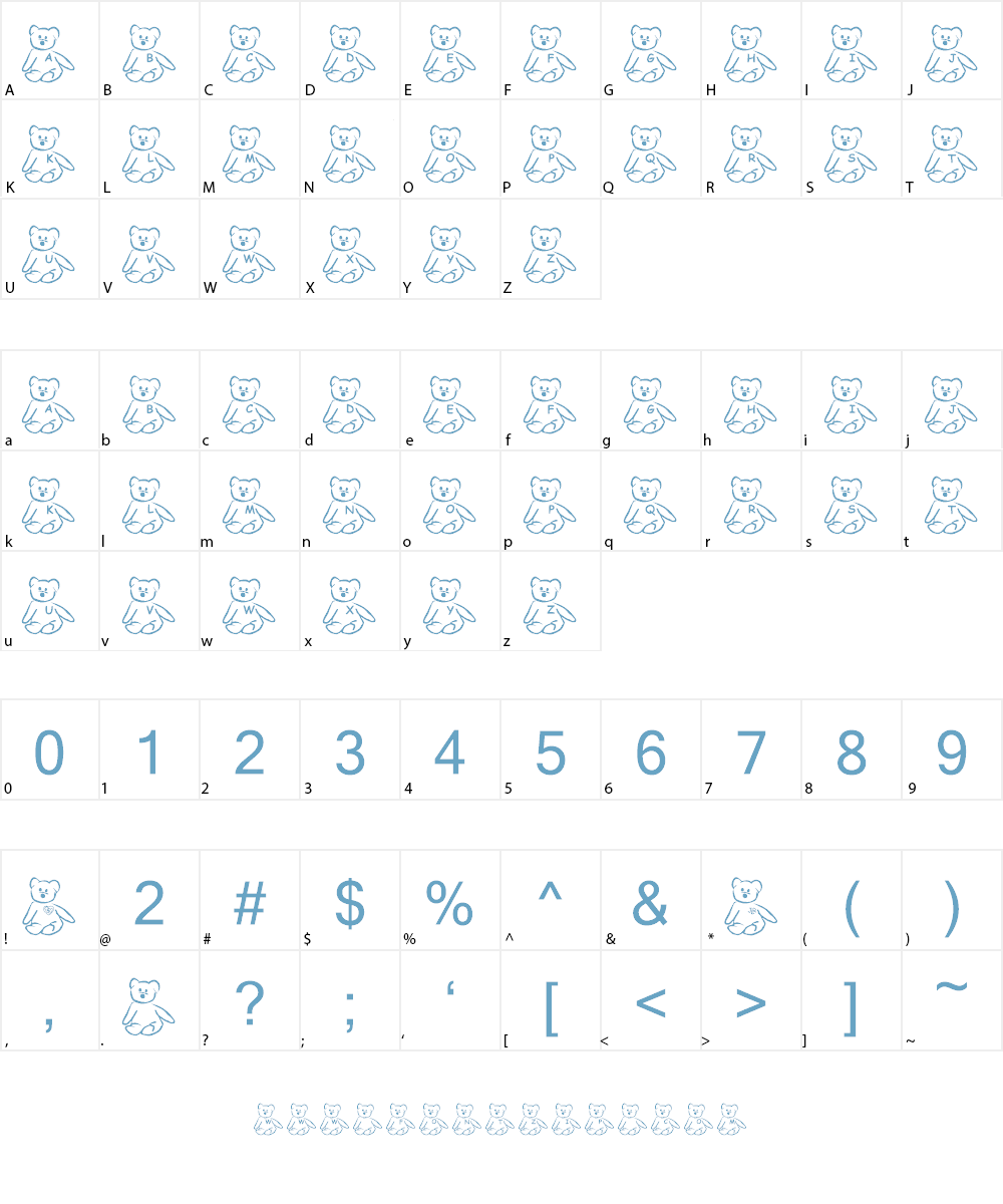 JLR Beanies Font Character