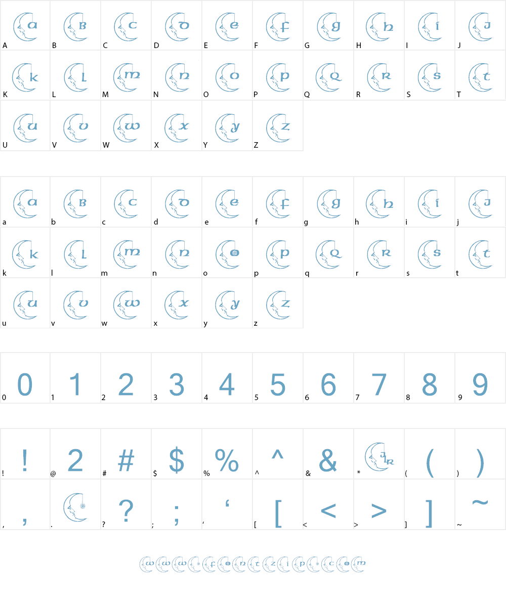 JLR Celestial Font Character