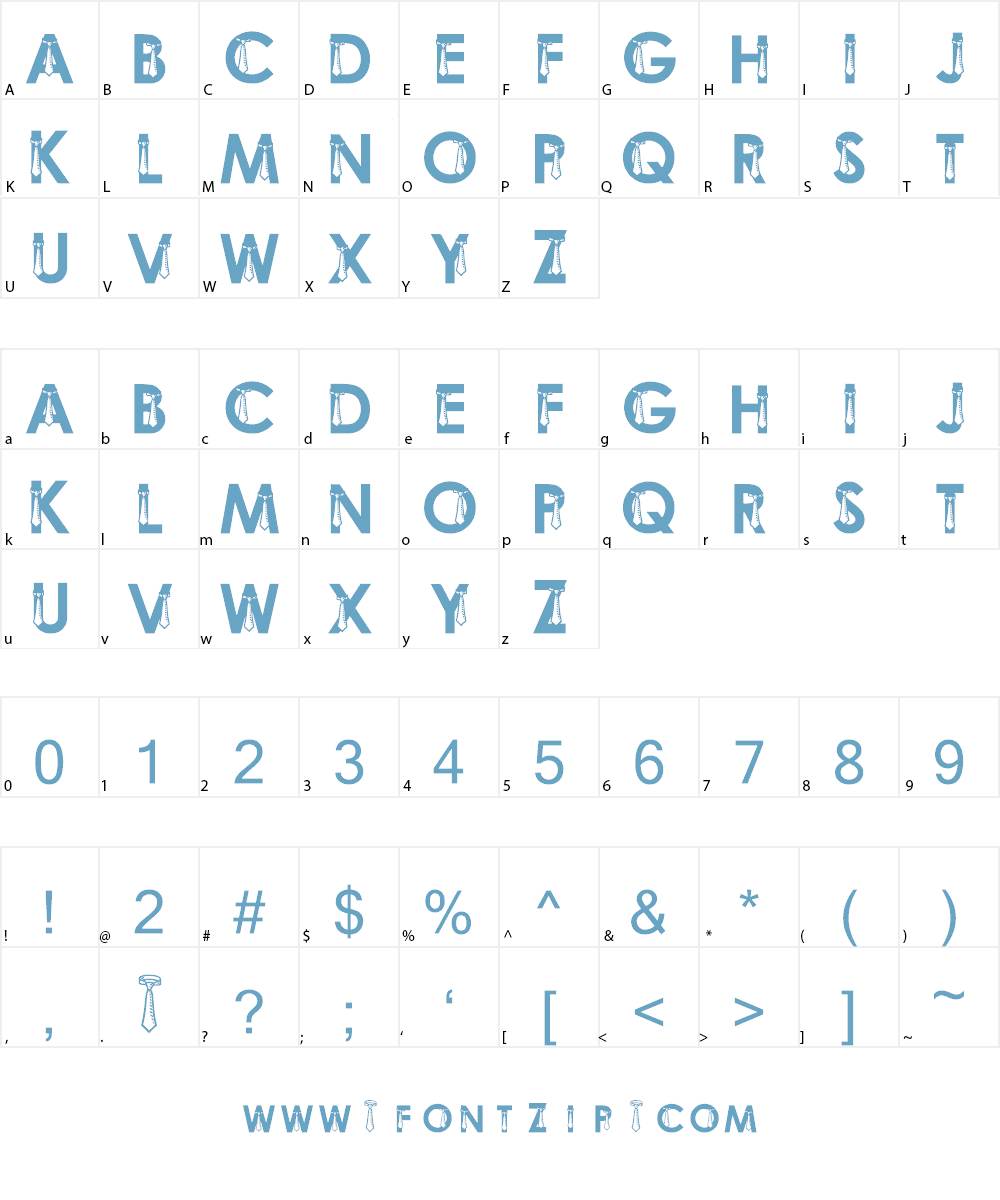 JLR Father's Day Font Character