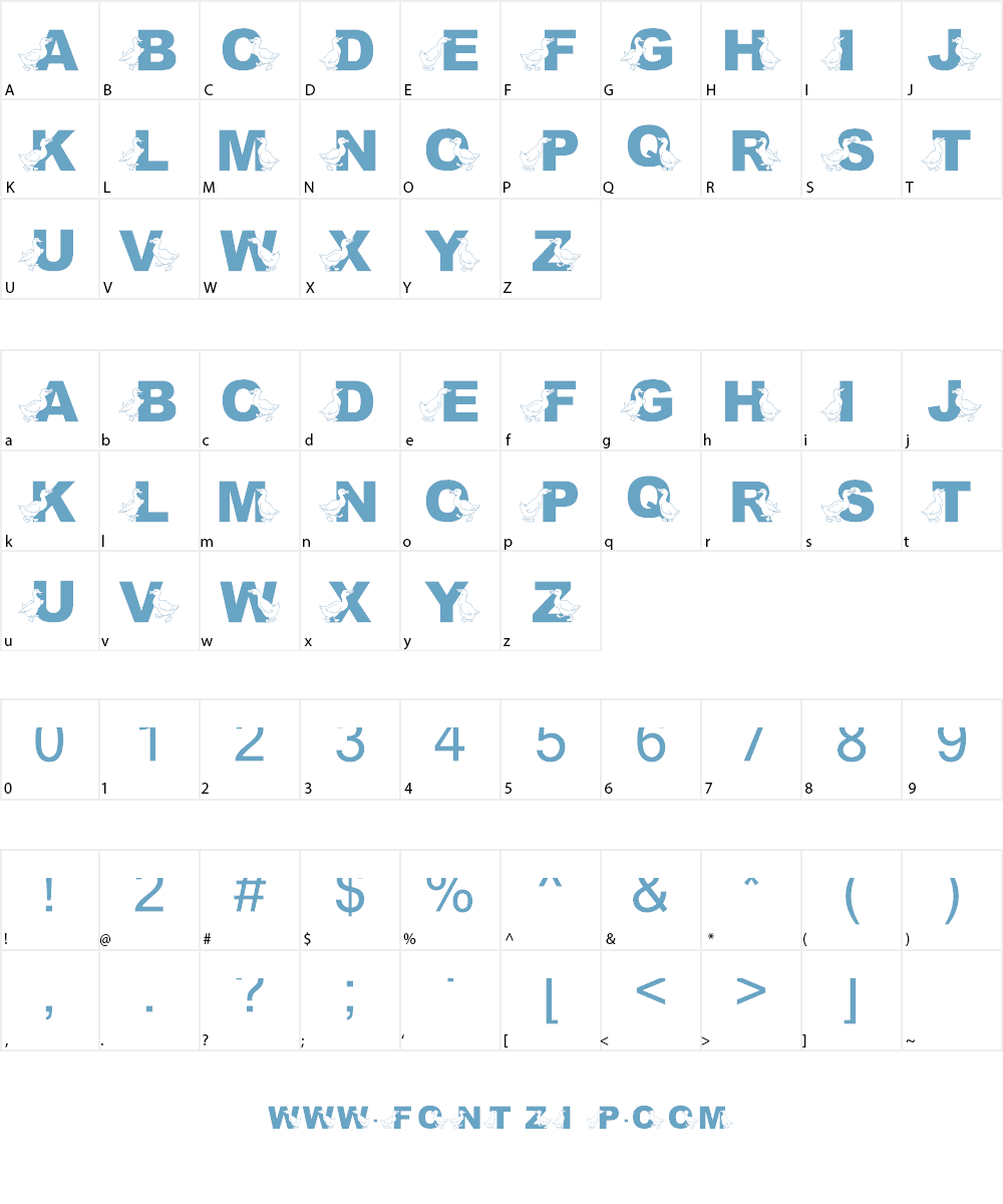 JLR Golden Goose Font Character