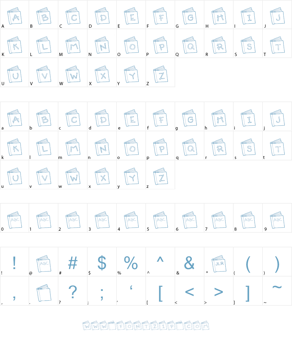 JLR Good Read Font Character