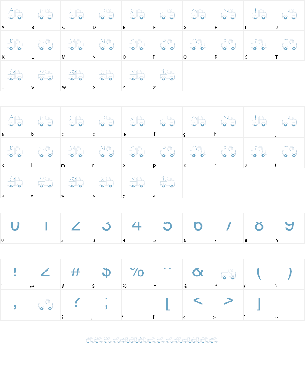 JLR Help You Move Font Character