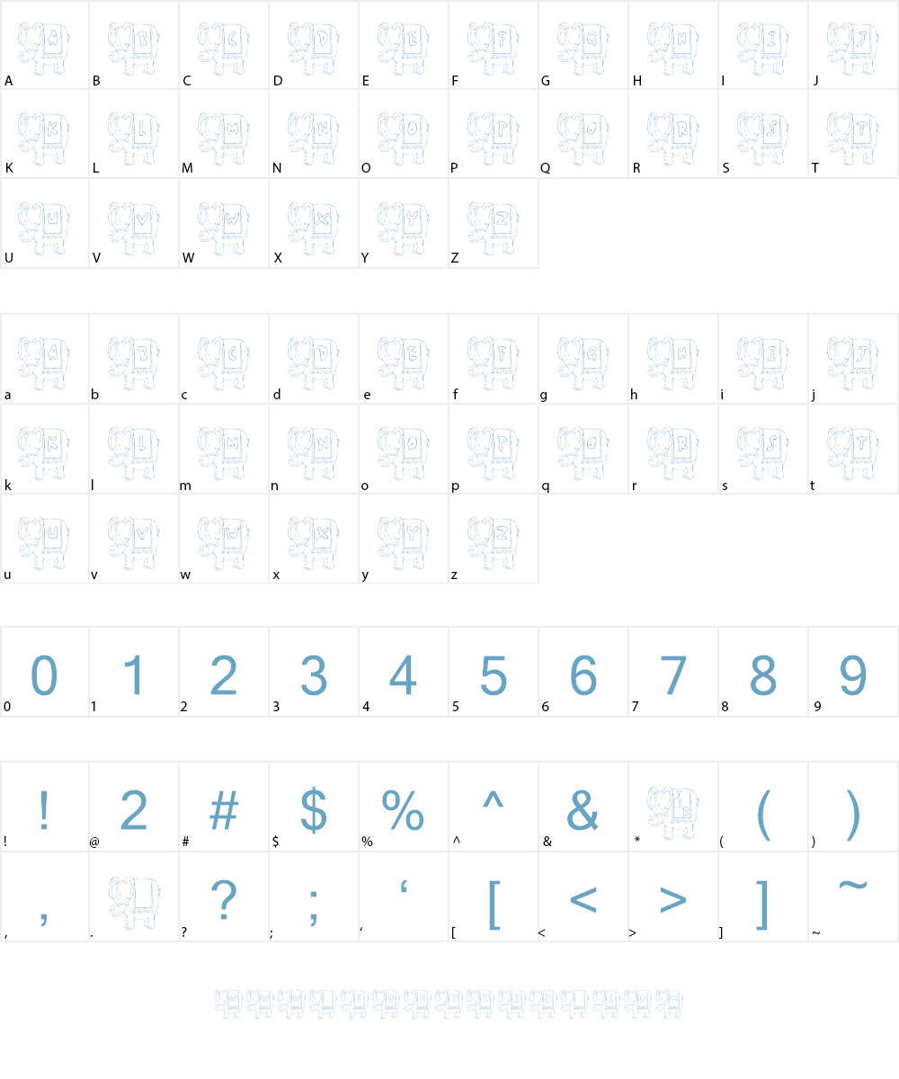 JLR Jumbo Font Character