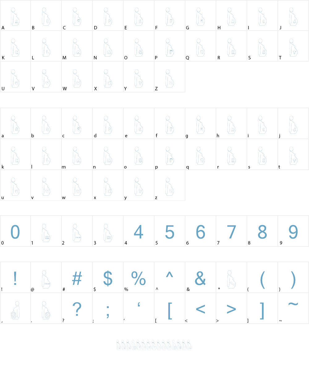 JLR Mom 2 Be Font Character