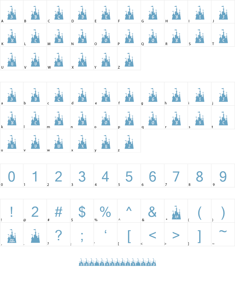 JLR Mouse House Font Character