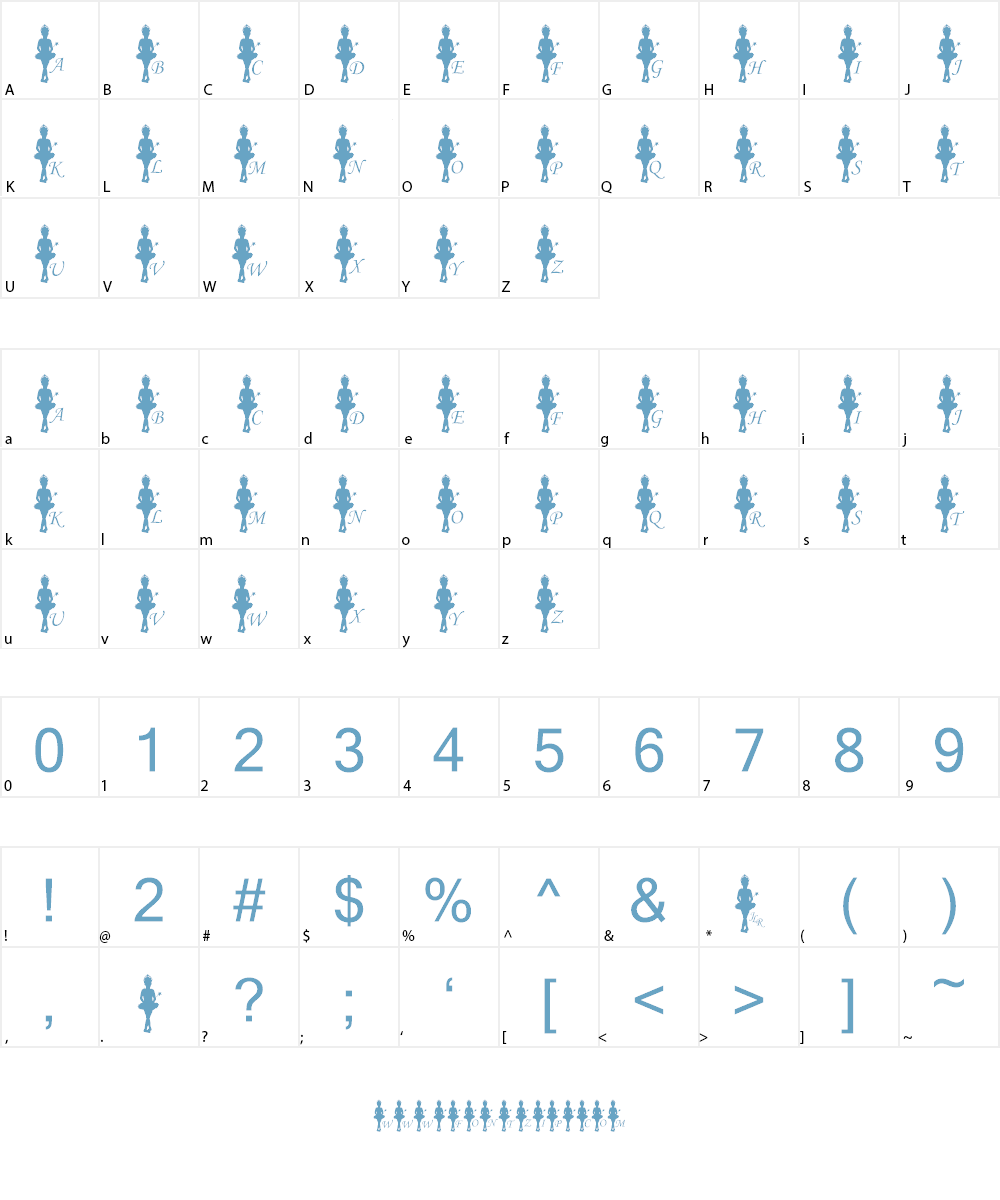 JLR Princessa Font Character