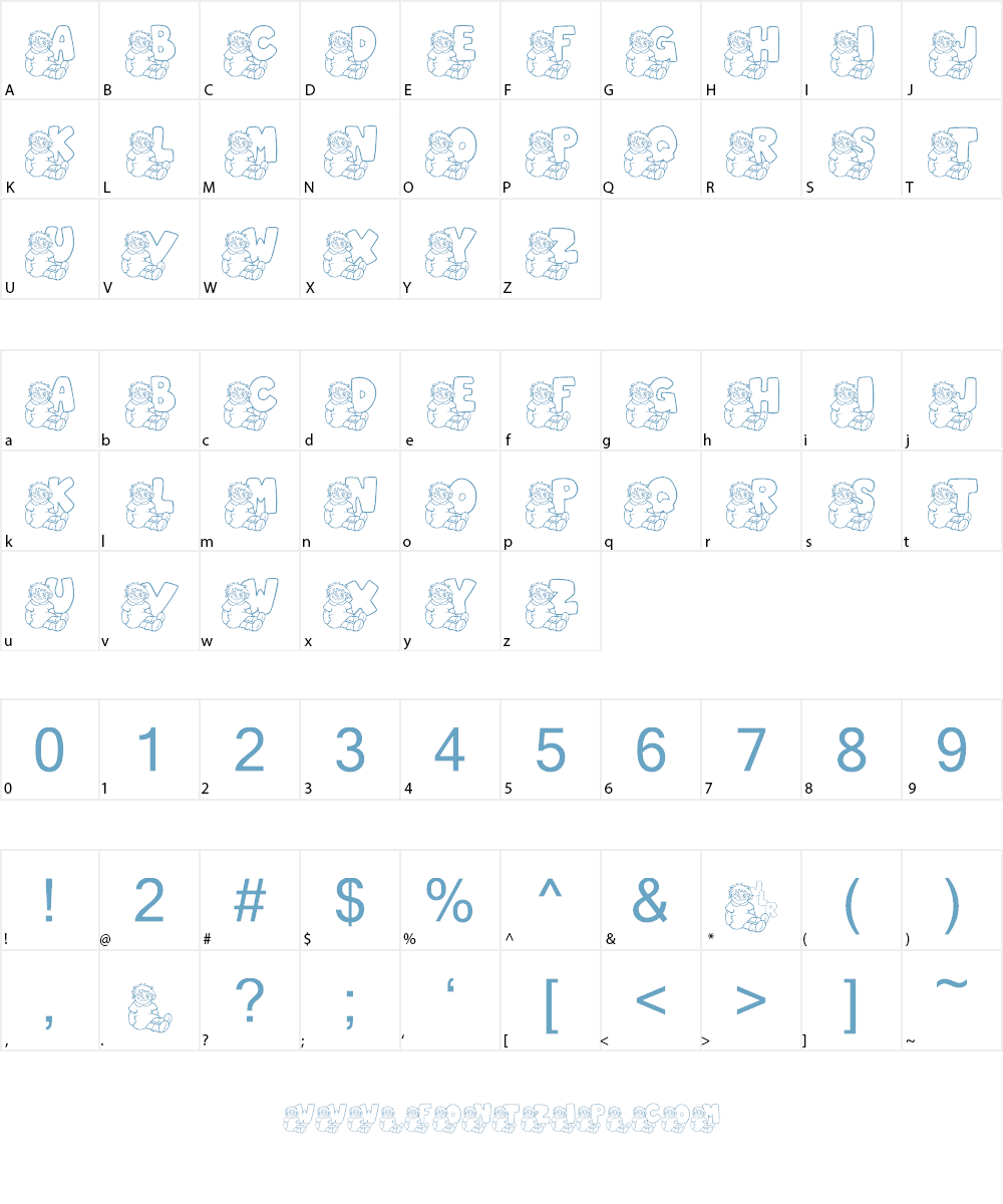 JLR Rags 1 Font Character