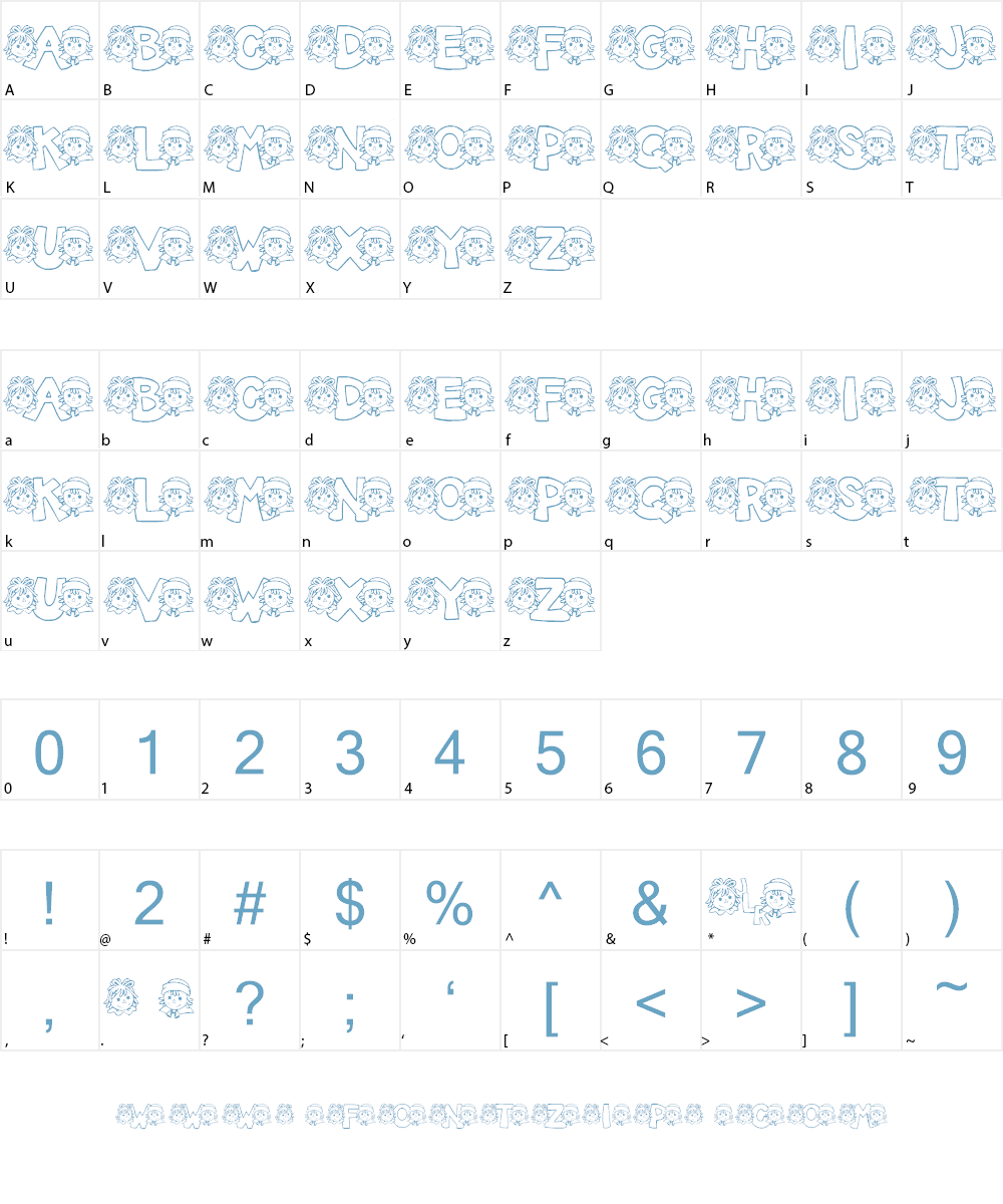 JLR Rags 2 Font Character