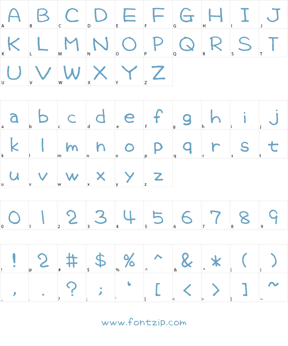 Takachan Font Character