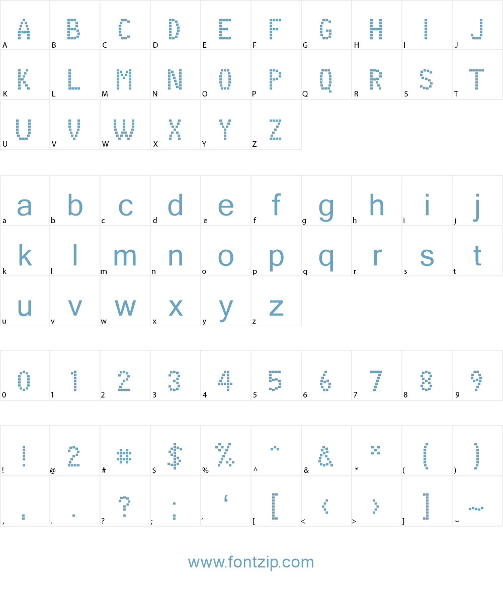 Box On Box Font Character